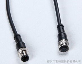 供應(yīng)m12連接器 m12航空連接器 如圖 帶led連接器廠(chǎng)家批發(fā)